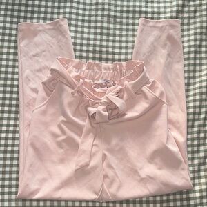 BCBGeneration Pink High-Waisted Trousers